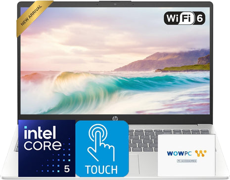 HP 2025 Pavilion 15.6 inch FHD Touchscreen Laptop Computer, 10-Core Intel i5-1334U, 32GB RAM, 1TB Storage (512GB SSD + 512GB External), Wi-Fi 6, Long Battery Life, Windows 11 with Microsoft Office