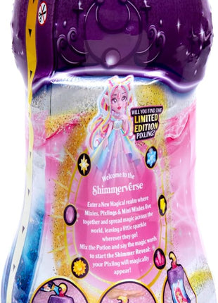 Magic Mixies Shimmerverse Series, Create & Mix Magic Potion to Magically Reveal Faye The Fairy Pixling, This Beautiful 6.5" Shimmerverse Pixling Fashion Doll Appears Inside The Potion Bottle