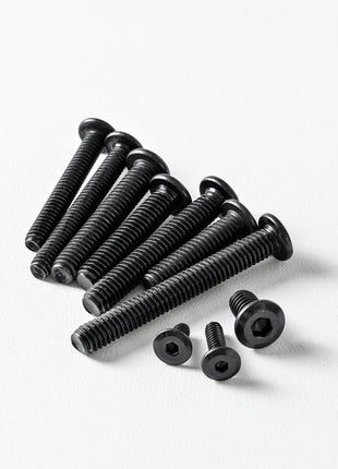 1/4-20 x 1 (25 Pack) Flat Head Hex Socket Cap Screws Bolts, Black Oxide 304 Stainless Steel 18-8, Hex Drive, Bright Finish, Fully Machine Thread