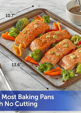 Reynolds Kitchens Pop-Up Parchment Paper Sheets, 30 Count, Fits Standard Baking Pans and Cookie Sheets, Non-Curling, Non-Stick, Pre-Cut, Oven-Safe Up to 425F, 10.75 in x 13.75 in