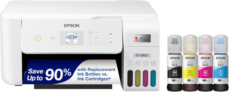 Epson EcoTank ET-2803 Wireless Color All-in-One Supertank Printer