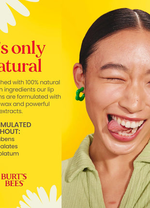 Burt's Bees 100% Natural Moisturizing Lip Balm (Original Beeswax)