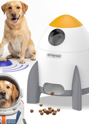 Interactive Dog Puzzle Feeder Toy, Automatic Dogs Treat Dispenser for IQ Training & Slow Feeder, Dog Food Dispenser with Remote Button, Suitable for Indoor or Outdoor Play, All Breeds, OtterVerz 11