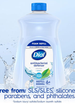 Dial Antibacterial Foaming Hand Soap Refill, Spring Water, 52 fl oz (Pack of 1)