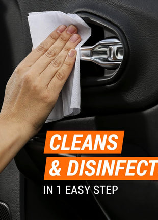 Armor All Car Disinfectant Wipes, Car Cleaning Wipes for Cars, Trucks, Motorcycles, 30 Wipes Each, 3 Pack