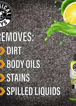 Chemical Guys Foaming Citrus Fabric Clean Carpet & Upholstery Cleaner (Car Carpets, Seats & Floor Mats), Safe for Cars, Home, Office, & More, Extra Large Size 32 fl oz, Citrus Scent - CWS20332