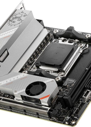 MSI MPG B650I Edge WiFi Gaming Motherboard (AMD Ryzen 9000/8000/7000 Series Processors, AM5, DDR5, PCIe 4.0, M.2, SATA 6Gb/s, USB 3.2 Gen 2, HDMI, Wi-Fi 6E, Bluetooth 5.3, 2.5Gbps LAN, Mini-ITX)