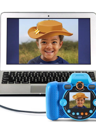 VTech KidiZoom Duo Camera FX Kids Digital Dual Cameras, Blue