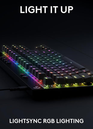 Logitech G PRO X TKL Rapid Tenkeyless Gaming Keyboard (Hall-Effect) - Black | Hall-Effect Magnetic Analog Switches with Rapid Trigger, Lightsync RGB, Detachable USB-C Cable, Volume Roller & Media Buttons