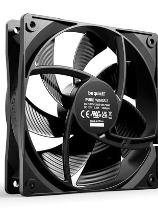be quiet! Pure Wings 3 120mm Quiet PWM Case Fan | High Top-end Speed with Low Minimum RPM | Extraordinary air Pressure | BL105