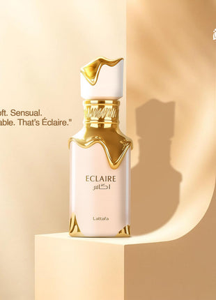 Lattafa Eclaire - Vanilla, Caramel, Sweet, Floral - Eau de Parfum Long-Lasting Fragrance for Women, 3.40 Ounce / 100 ml