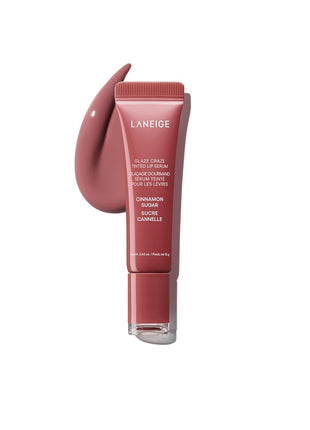 LANEIGE Glaze Craze Tinted Lip Serum: Hydrating, Lip Barrier-Boosting, Softening Lip Serum Treatment for Glossy & Buildable Shine, Nourished Lips with Plumping Polypeptides | Korean Skin Care