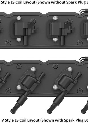 Holley 2-Piece Cast Alum. V/C, Satin Blk Finsh