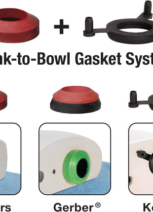 Fluidmaster K-400H-021-P8 PerforMAX 2-Inch Everything Toilet Repair Kit, Multicolor