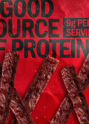 Jack Link's Beef Steak, Teriyaki - Protein Snacks, Meat Snack with 9g of Protein, Made with 100% Beef, Individually Wrapped Bulk Snack Pack, Keto Friendly - 1 Oz. (12 Count)