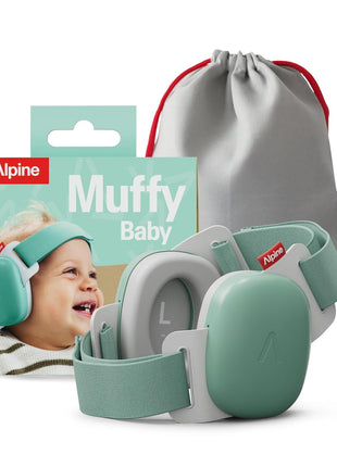 Alpine Muffy Baby Ear Muffs Noise Protection | Toddler Ear Protection | 3-48 Months | 24dB | Baby Hearing Protection | Noise Reduction | Adjustable Headband | Baby Essentials New Mom Gifts