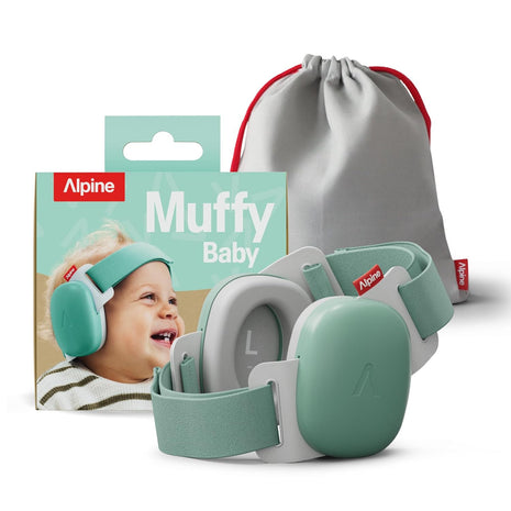Alpine Muffy Baby Ear Muffs Noise Protection | Toddler Ear Protection | 3-48 Months | 24dB | Baby Hearing Protection | Noise Reduction | Adjustable Headband | Baby Essentials New Mom Gifts