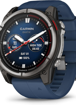 Garmin® quatix® 8, 51 mm, Marine GPS Smartwatch, Bright AMOLED Display, Chartplotter Controls, Built-in Flashlight, 24/7 Health & Wellness Features