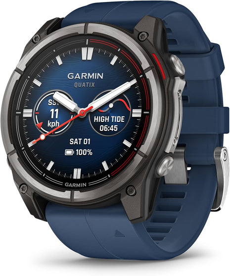 Garmin® quatix® 8, 51 mm, Marine GPS Smartwatch, Bright AMOLED Display, Chartplotter Controls, Built-in Flashlight, 24/7 Health & Wellness Features