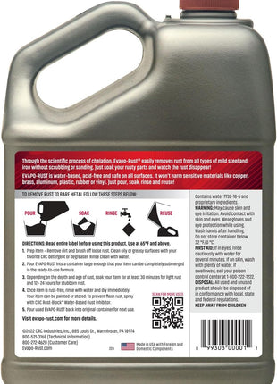 Evapo-Rust ER012 Heavy Duty – 128 oz., Rust Remover for Auto Parts, Hardware, Antiques | Rust Removers and Chemicals