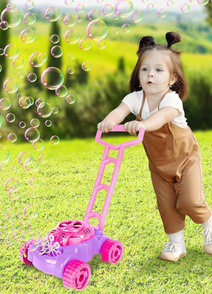 ArtCreativity Bubble Lawn Mower for Toddlers 1-3, Bubble Machine for 1-Year-Old Girl Gifts, Toddler Outdoor Toys for 2-Year-Old Girl Birthday Gift, Push Summer Gardening Toys for Toddlers Age 1 2 3 +