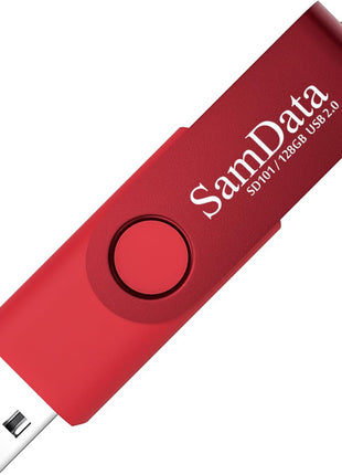 SamData 8GB USB Flash Drives 2 Pack 8GB Thumb Drives Memory Stick Jump Drive with LED Light for Storage and Backup (2 Colors: Black Blue)