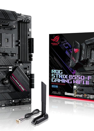 Asus ROG Strix B550-F Gaming WiFi II AMD AM4 (3rd Gen Ryzen) ATX Gaming Motherboard (PCIe 4.0,WiFi 6E, 2.5Gb LAN, BIOS Flashback, HDMI 2.1, Addressable Gen 2 RGB Header and Aura Sync)