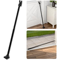 SECURITYMAN 2-in-1 Door Security Bar & Sliding Door Security Bar - Door Jammer Constructed of High Grade Iron - Black Door Stoppers Security Bar