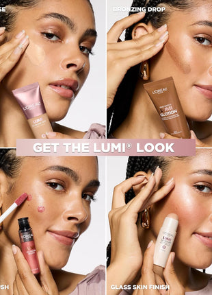 L'Oreal Paris Makeup True Match Lumi Glotion, Natural Glow Enhancer, Illuminator Highlighter, Bronzing Drops For a Sun-Kissed Glow, 903 Medium