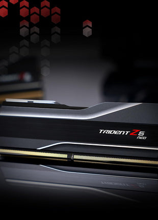 G.SKILL Trident Z5 Neo Series DDR5 RAM (AMD EXPO) 32GB (2x16GB) 6000MT/s CL30-38-38-96 1.35V Desktop Computer Memory U-DIMM - Matte Black (F5-6000J3038F16GX2-TZ5N)
