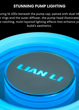 Lian Li GA II LITE 240mm AIO Liquid CPU Cooler | 2 x 120mm Performance FDB Fans, Daisy-Chain, Low Noise, All-in-One Water Cooling for Intel LGA1851/1700,AMD AM5/AM4 (GA2L24PB)