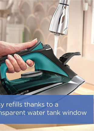 Rowenta Pro Master Stainless Steel Soleplate Steam Iron for Clothes, Anti-Drip Protection, 210 g/min, 400 Microsteam Holes, 1775 Watts Iron Steamer for Clothes, Powerful Steam DW8360