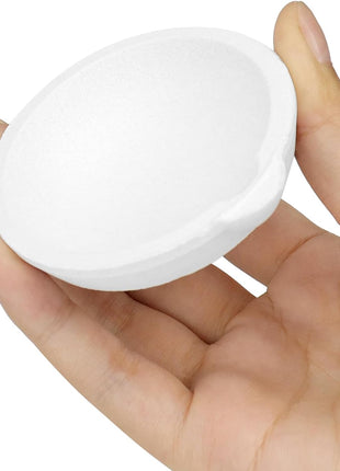 QWORK Ceramic Crucible Bowl, 4 Pcs Quartz Melting Dishes Pot for Melting Casting Refining Gold Silver Brass Alloy, 250g