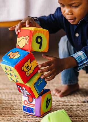 Melissa & Doug K's Kids Match and Build Soft Blocks Set