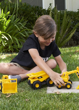 Cat Construction 7" Dump Truck, Loader & Excavator toys Combo Pack