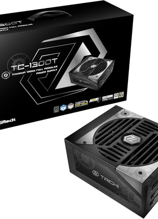 ASROCK TC-1300T 1300 WATT 80 Plus Titanium ATX Fully Modular Power Supply - ATX 3.1 Compatible
