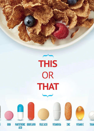 Total Breakfast Cereal, 100% Daily Value of 11 Vitamins and Minerals, Whole Grain Cereal, 16 oz