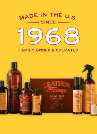 Leather Honey Leather Conditioner, Since 1968. for All Leather Items Including Auto, Furniture, Shoes, Purses and Tack. Non-Toxic and Made in the USA / 8 Fl Oz (Pack of 1)
