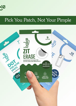 BAKE Salicylic Acid Pimple Patches, 72 Dots, Hydrocolloid Waterproof Acne Treatment, All Skin Types