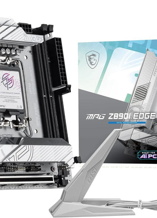 MSI MPG Z890I Edge TI WiFi Motherboard, Mini-ITX - Supports Intel Core Ultra Processors (Series 2), LGA 1851-110A SPS VRM, DDR5 Memory Boost (8600+ MT/s OC), PCIe 5.0 x16, M.2 Gen5, Wi-Fi 7, 5G LAN