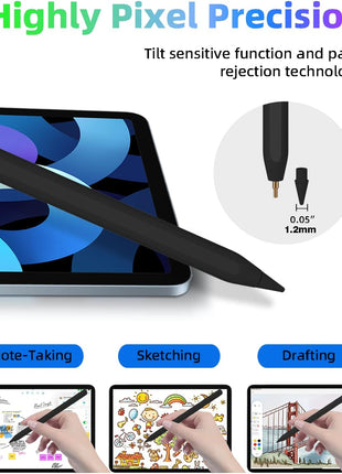 iPad Pencil 2nd Generation with Magnetic Wireless Fast Charging, Same as Apple Pencil 2nd Generation, Stylus Pen Work for iPad Pro 11 in 1/2/3/4, iPad Pro 12.9in 3/4/5/6, iPad Air 4/5, iPad mini 6
