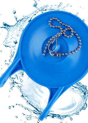 iFealClear 3-Inch Toilet Flapper Replacement Compatible with Gerber 99-788 | Thick Rubber Seal Toilet Flapper w/ Adjustable Stainless Steel Chain, Water Conserve High Performance, Easy to Install, Blue