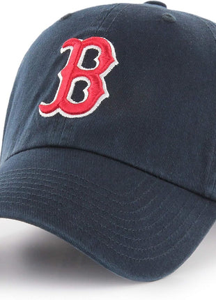 MLB Boston Red Sox Men's '47 Brand Home Clean Up Cap, Navy, One-Size (For Adults)