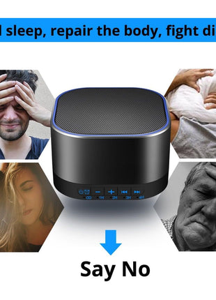 Magicteam Sound White Noise Machine with 20 Non Looping Natural Soothing Sounds and Memory Function 32 Levels of Volume Powered by AC or USB and Sleep Sound Timer Therapy for Baby Kids Adults