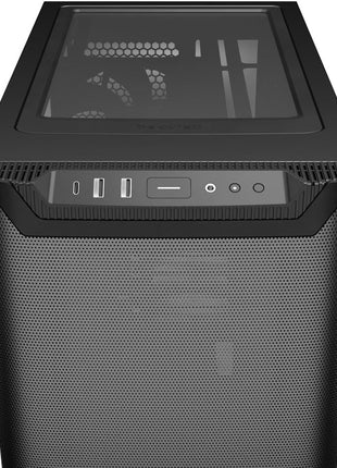 be quiet! Pure Base 501 Black PC case | 2 Preinstalled Quiet Fans | Mid Case | USB 3.2 Gen | Airflow | BGW74