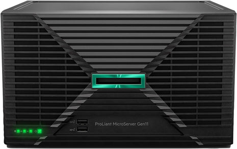 Hewlett Packard Enterprise ProLiant MicroServer Gen11 Tower Server, Intel Pentium Gold G7400 Processor, 16GB Memory, 1TB HDD Storage, External 180W US Power Supply (HPE Smart Choice P74439-005)