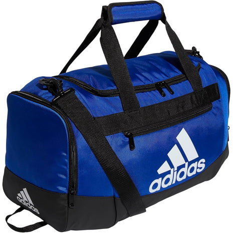 adidas Unisex Defender 4.0 Gym Duffel Bag for Men and Women, Black/White, Small (38L)
