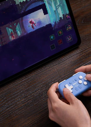 Nargos 8BitDo Micro Bluetooth Key Chain Sized Mini Controller for Nitendo Switch, Windows, Android and macOS (Micro- Blue)