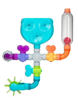 Nuby Wacky Waterworks Pipes Bath Toy - Baby Bathtub Toy with Interactive Features for Cognitive Development