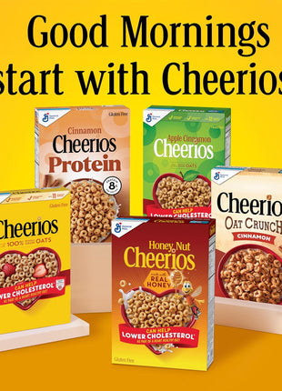 Fruity Cheerios, Heart Healthy Gluten Free Breakfast Cereal, Made with Whole Grain Oats, Family Size, 18.4 oz